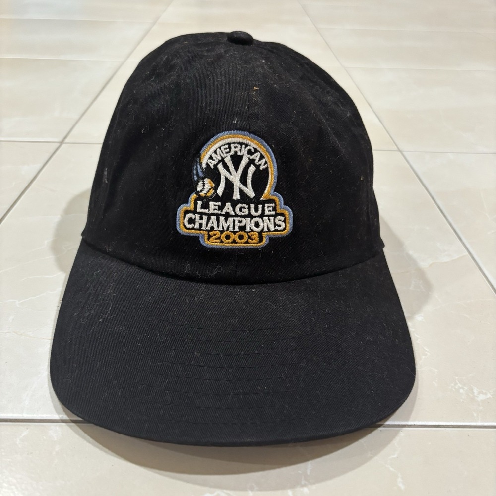 Vintage New York Yankees Hat Baseball Cap Black 2003 MLB New Era
